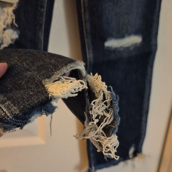 💲2️⃣0️⃣ Bundled ✔️Lovervet By VERVET Womens Dark RINSE Blue Jeans "JACKIE" Sz 8 - Picture 12 of 15
